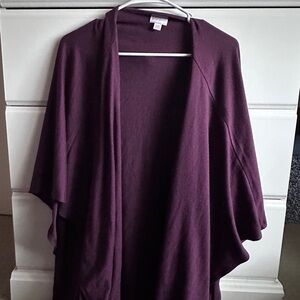 LuLaRoe Deep Purple Poncho Sweater